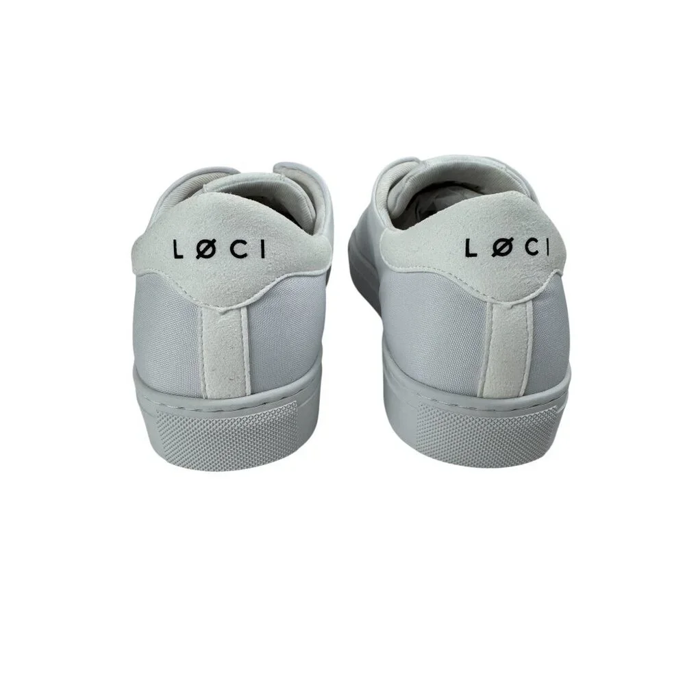 Loci NEW Nine White Sneakers Unisex EU 43 (Men's 10/Women's 11) Designer Court